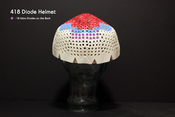 418 diode helmet --the extra rear coverage of the 334, plus the yellow and blue sections!